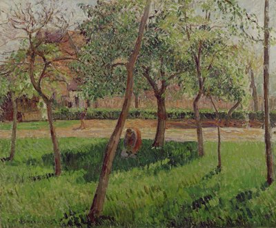 Walled Garden at Eragny, 1895 by Camille Jacob Pissarro